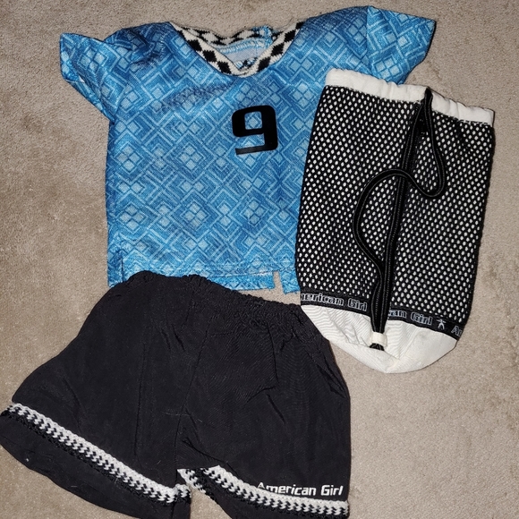 ʕ·ᴥ·ʔ EUC American Girl Doll Soccer outfit - Picture 1 of 1